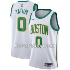 Dres Boston Celtics Jayson Tatum 0 Nike 2018-19 City Edition Bijela Swingman